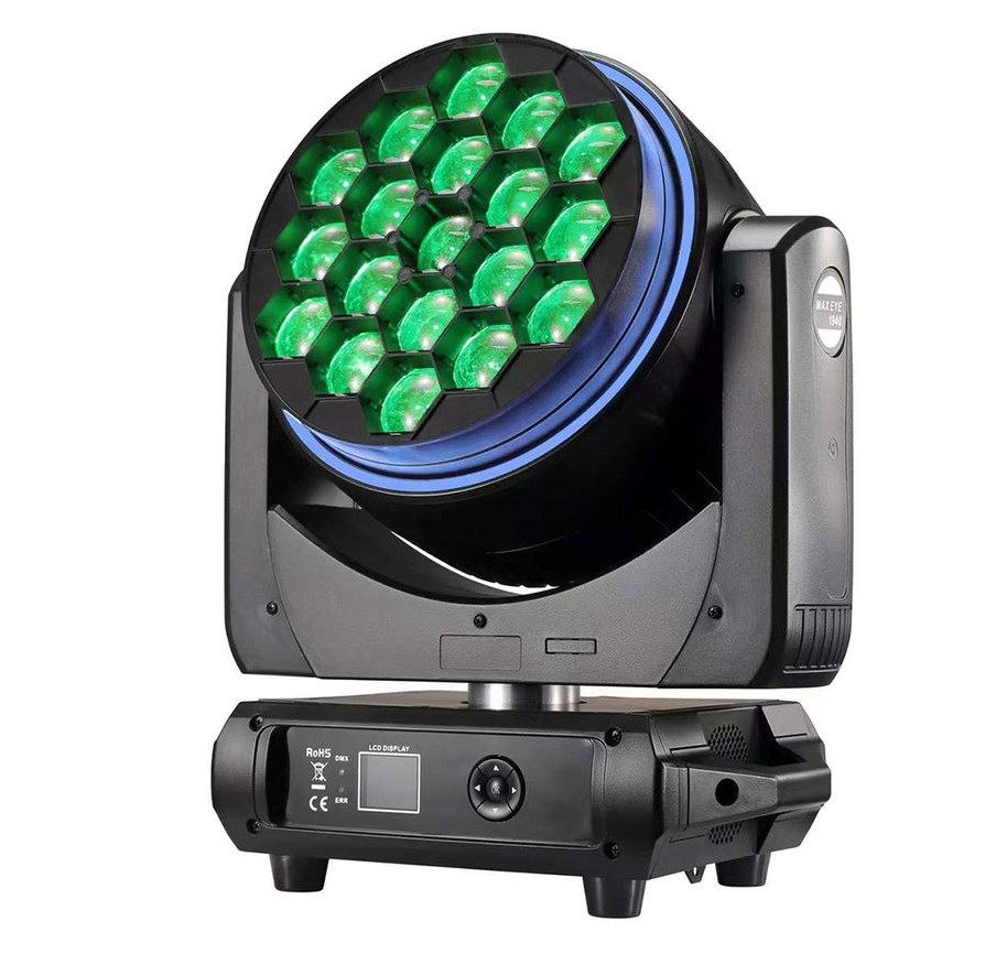 19pcs 40W RGBW 4in1 Bee Eye LED moving head ZOOM and Rotation light